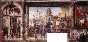 CARPACCIO, Vittore Arrival of the English Ambassadors g oil painting on canvas